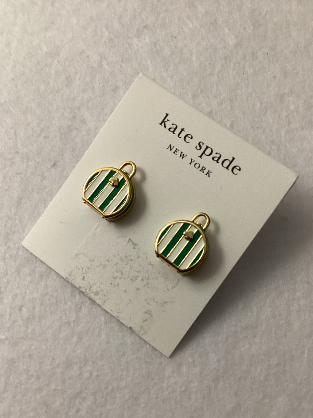 Kate Spade Away We Go Suitecase Stud Earrings - Picture 5 of 8